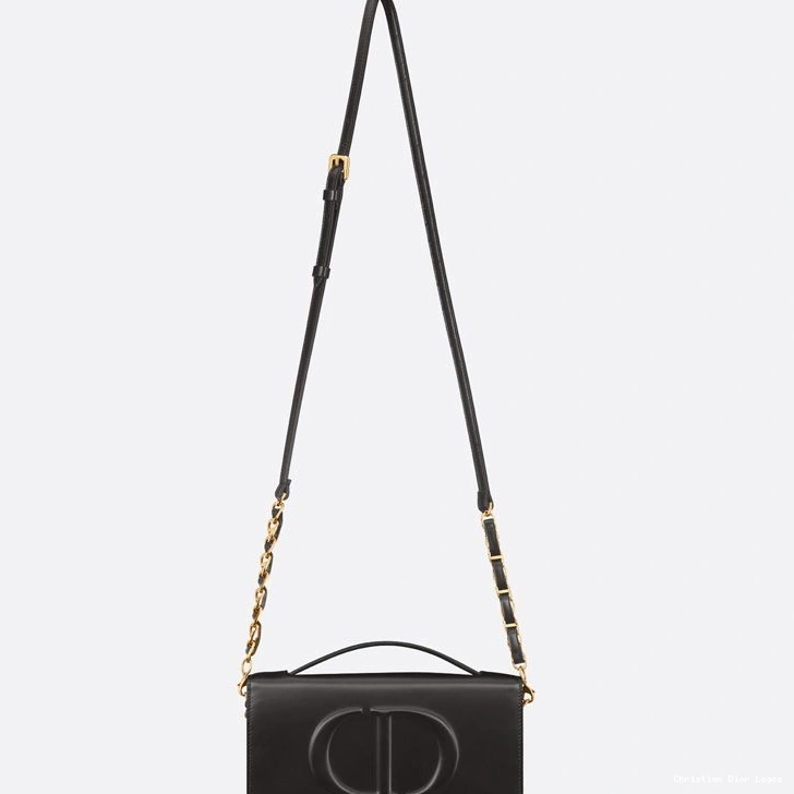 Cheap Dior Signature Black Bag Mini Calfskin CD 0715 Luxury